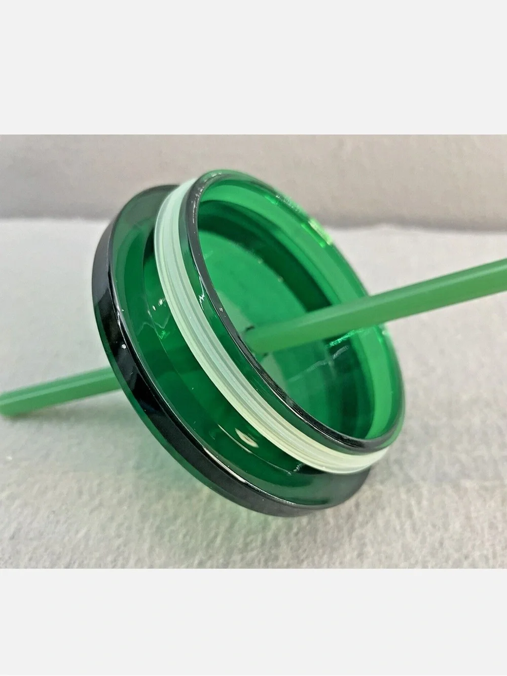 Starbucks Red Travel Cup with Green Logo, Lid & Straw